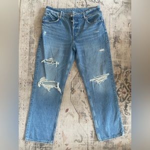 Size 10 Boyfriend Jeans: medium wash
